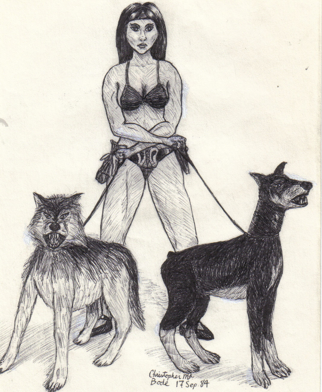 lady&dogs