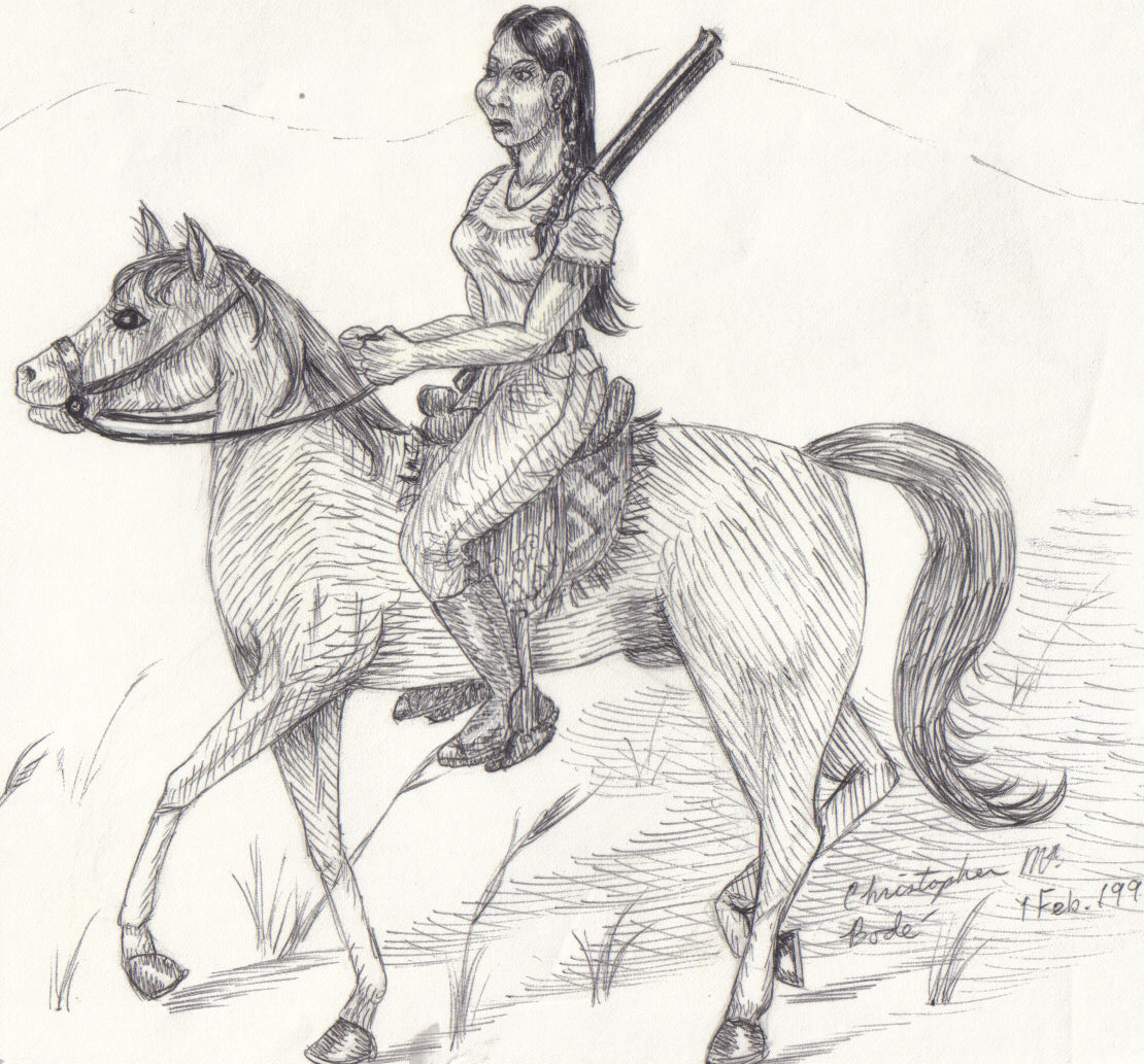 native-lady&horse